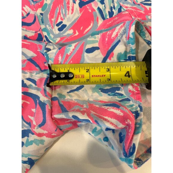 Lilly Pulitzer Womens Shorts Size 12 Multicolor Print Cotton Blend Summer Casual - Picture 6 of 6